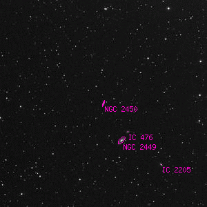 DSS image of NGC 2450