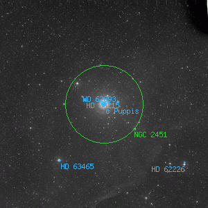 DSS image of NGC 2451