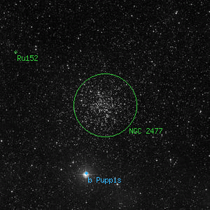 DSS image of NGC 2477