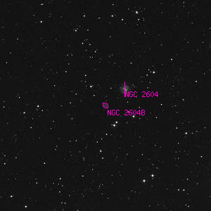 DSS image of NGC 2604B