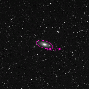 DSS image of NGC 2784
