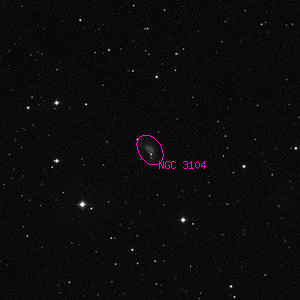 DSS image of NGC 3104