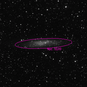 DSS image of NGC 3109