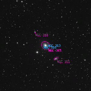DSS image of NGC 315