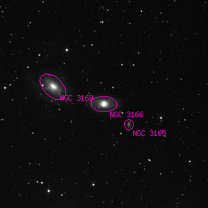 DSS image of NGC 3166