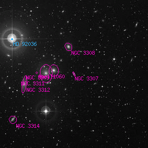 DSS image of NGC 3307