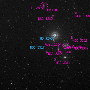 DSS image of NGC 3317