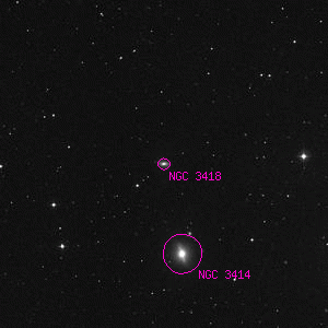 DSS image of NGC 3418