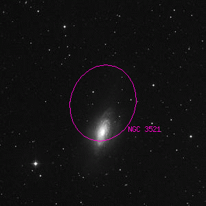 DSS image of NGC 3521