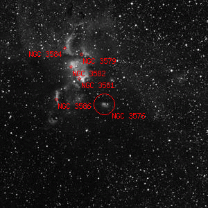 DSS image of NGC 3576