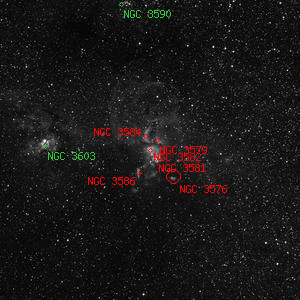 DSS image of NGC 3582