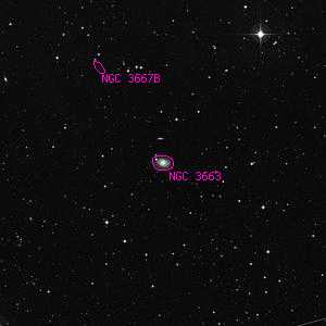 DSS image of NGC 3663