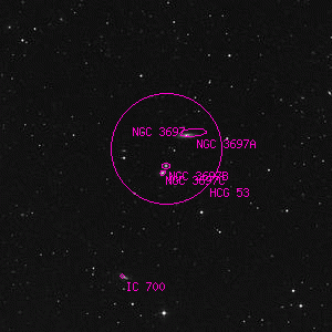 DSS image of NGC 3697B