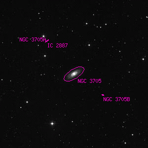 DSS image of NGC 3705