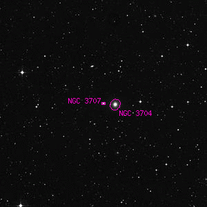 DSS image of NGC 3707