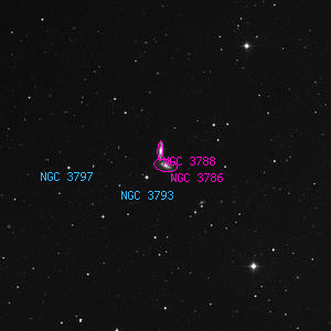 DSS image of NGC 3786