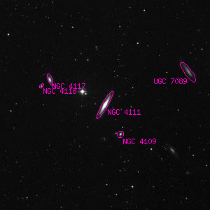 DSS image of NGC 4111