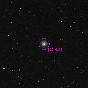 DSS image of NGC 4136