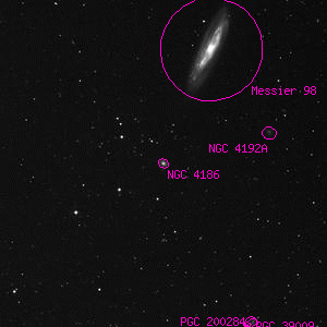DSS image of NGC 4186