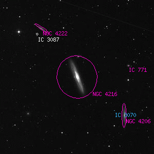 DSS image of NGC 4216