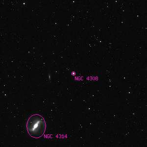DSS image of NGC 4308