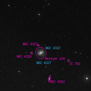 DSS image of NGC 4322