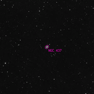 DSS image of NGC 437
