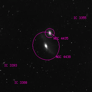 DSS image of NGC 4438