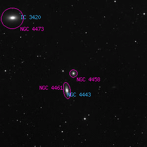 DSS image of NGC 4458
