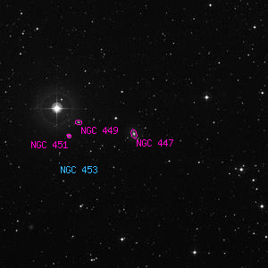 DSS image of NGC 447