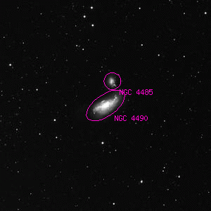 DSS image of NGC 4490
