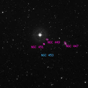 DSS image of NGC 451