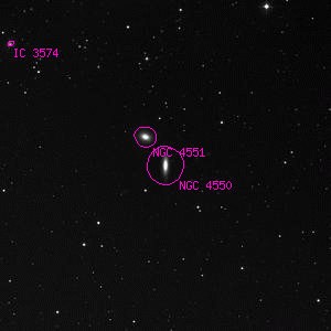DSS image of NGC 4550