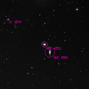 DSS image of NGC 4551