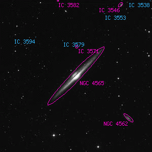 DSS image of NGC 4565