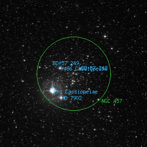 DSS image of NGC 457