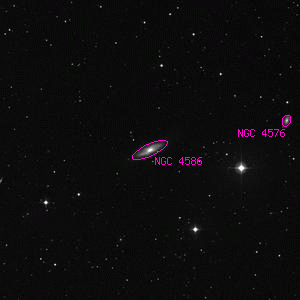 DSS image of NGC 4586