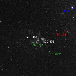 DSS image of NGC 460
