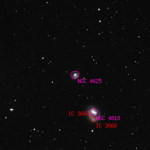 DSS image of NGC 4625