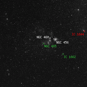 DSS image of NGC 465