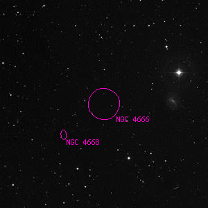 DSS image of NGC 4666