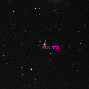 DSS image of NGC 4758