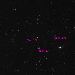 DSS image of NGC 475