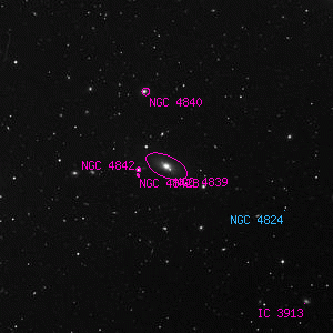 DSS image of NGC 4839