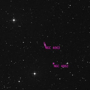 DSS image of NGC 4863