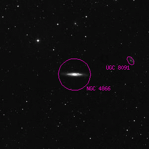 DSS image of NGC 4866