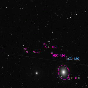 DSS image of NGC 492