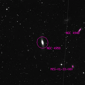DSS image of NGC 4958