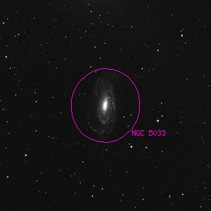 DSS image of NGC 5033