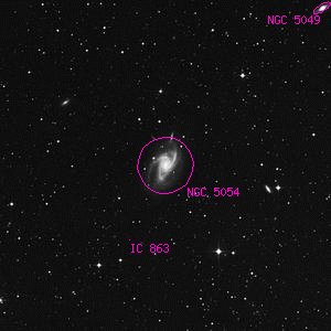 DSS image of NGC 5054